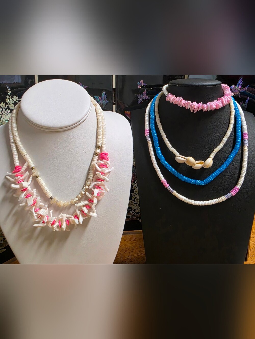 Artisan Coastal 5 Pc Shell Anklet Choker Necklaces